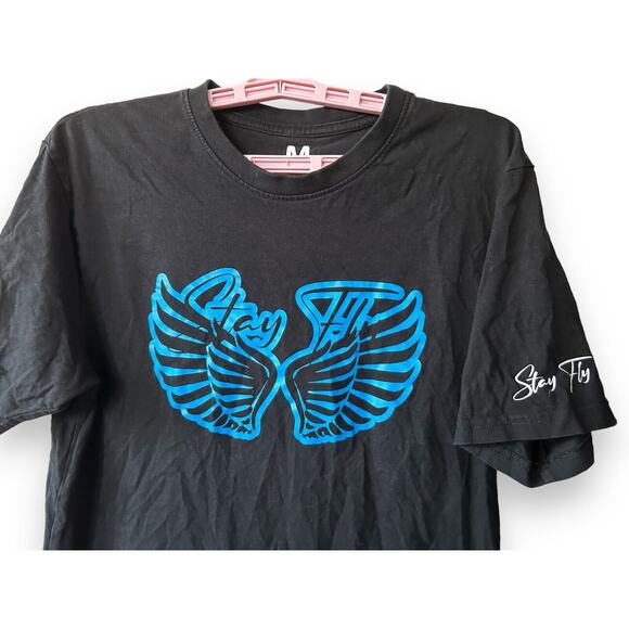 Stay Fly Unisex Black T shirt Love yourself first Size Medium - Picture 7 of 10